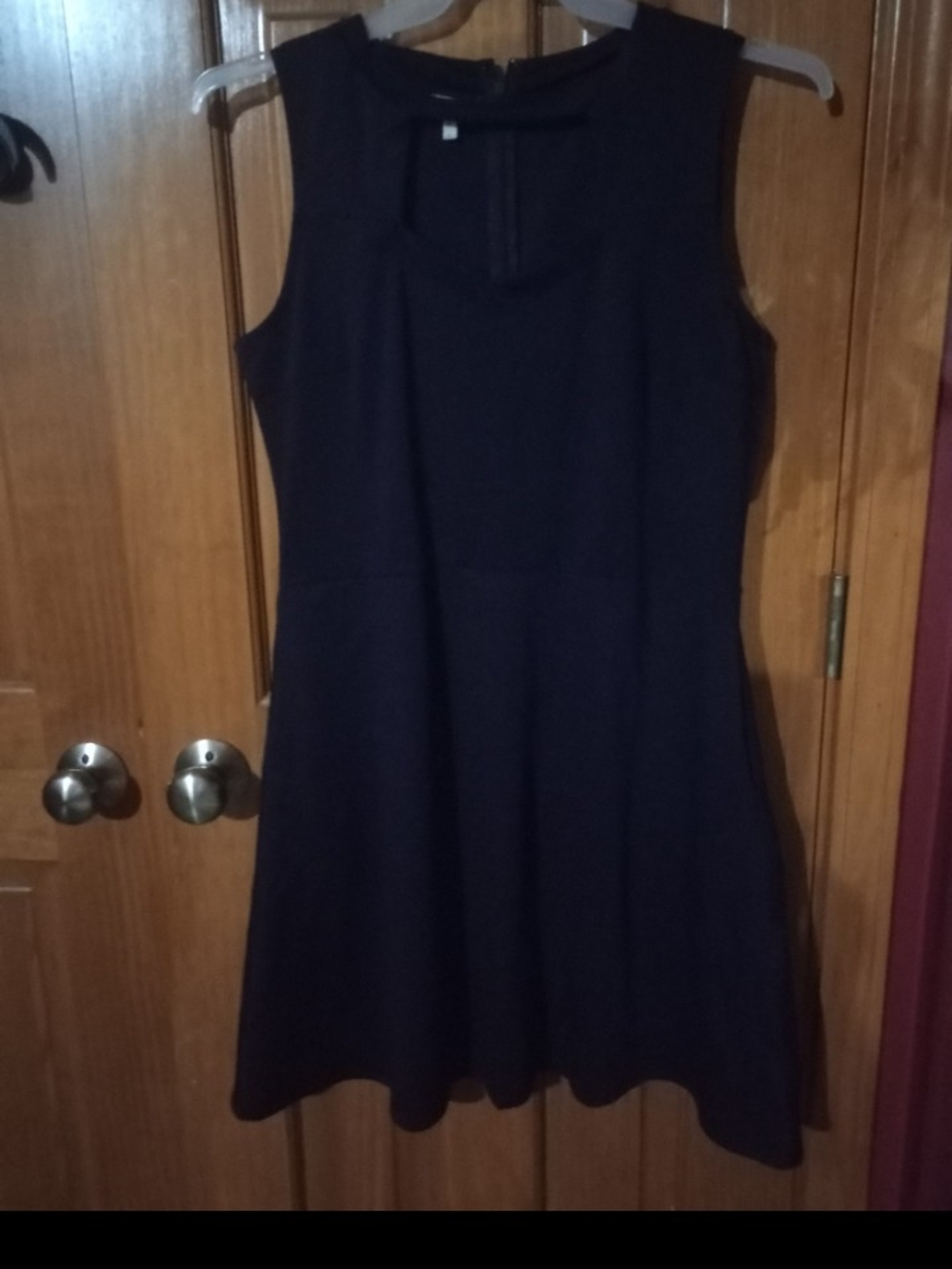 Maurices Navy Blue Sleeveless Fit-and-Flare Mini Dress
